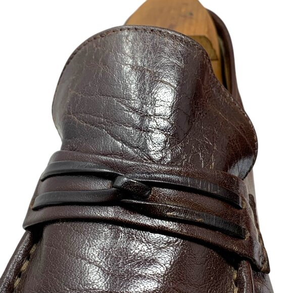 Soldini 396096 Chocolate Leather Dress Loafers‎ Made in Italy main image 6